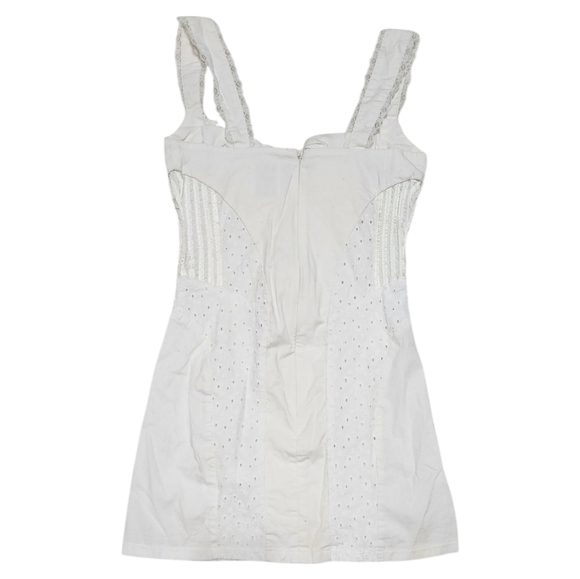 With Jean Eyelet White Dress - Picture 7 of 8